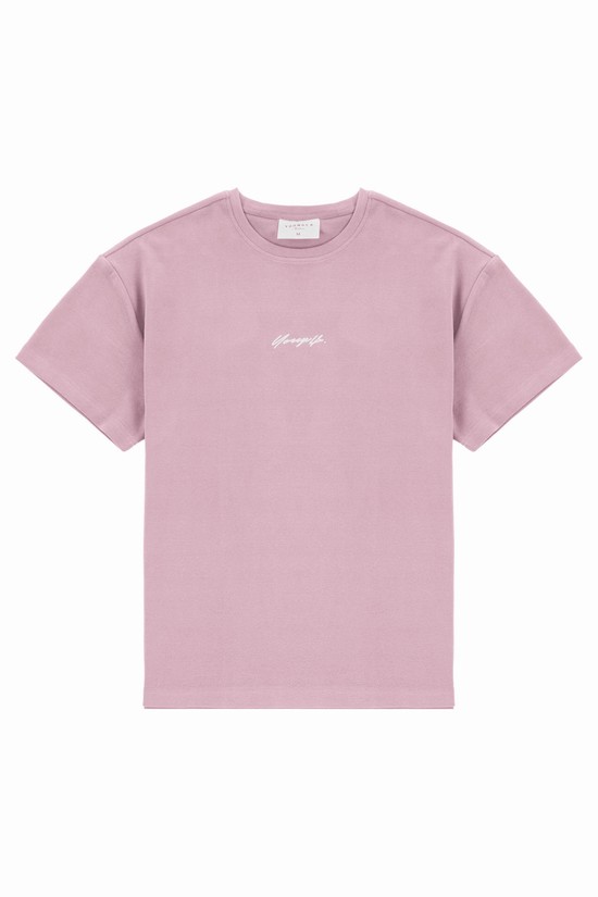 Youngla 430 Oversized Cloud Foam Uomo Camicie Rosa | RJ5378649