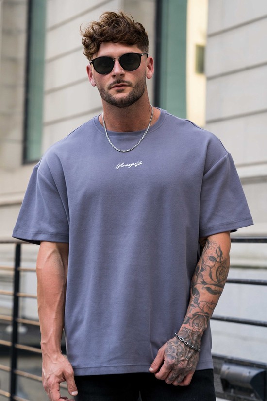 Youngla 430 Oversized Cloud Foam Uomo Camicie Grigie | YV9815762