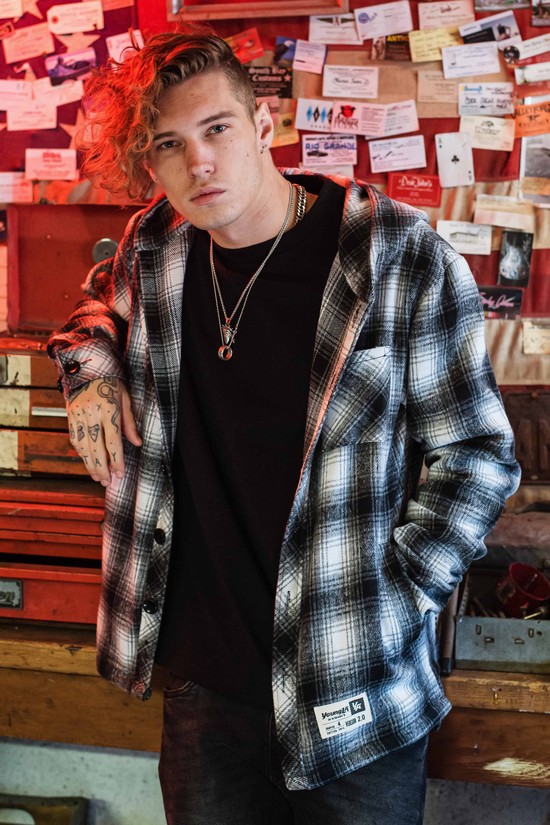 Youngla 431 Flannels Uomo Felpa Con Cappuccio Bianche Nere | XG7498261