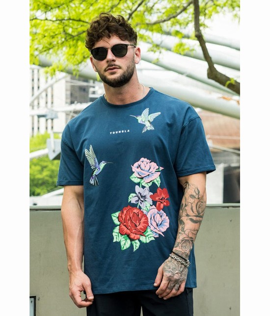 Youngla 432 The Good Life Uomo Camicie Blu | PN6283514