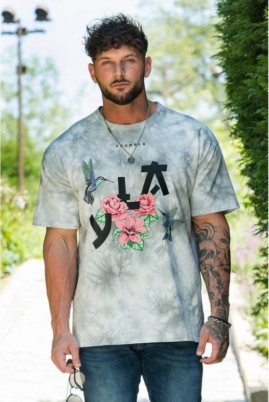 Youngla 433 The Zen Uomo Camicie Bianche Grigie | BV7210389