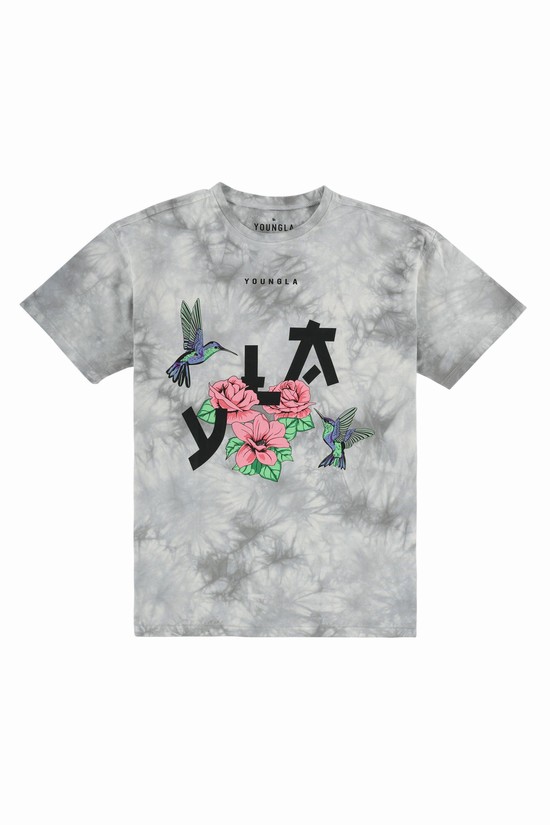 Youngla 433 The Zen Uomo Camicie Grigie | QI0359128