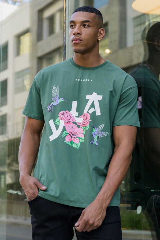 Youngla 433 The Zen Uomo Camicie Verdi | ZD4831602