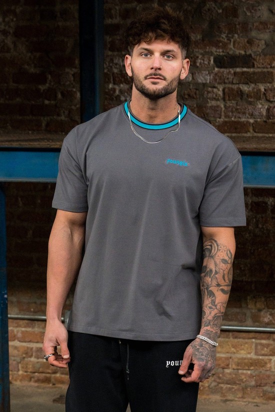 Youngla 435 Modern Noble Uomo Camicie Grigie | ZO1967580