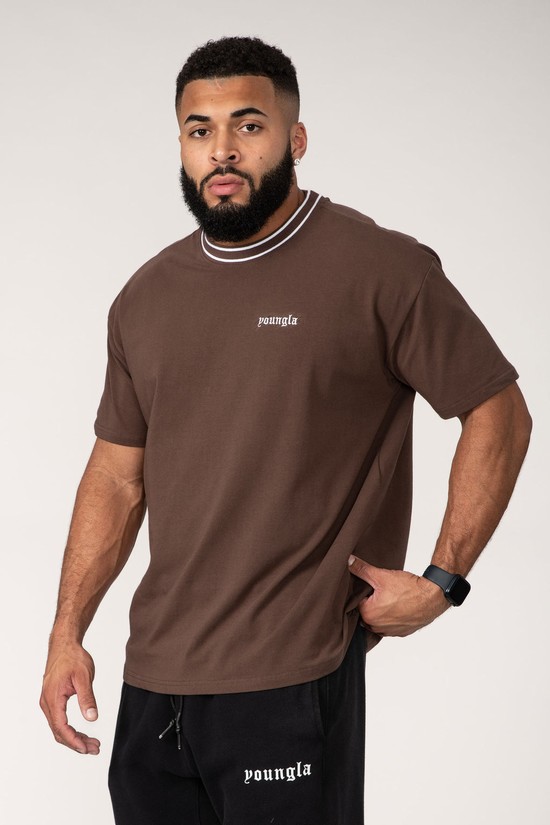 Youngla 435 Modern Noble Uomo Camicie Marroni | LU6893152