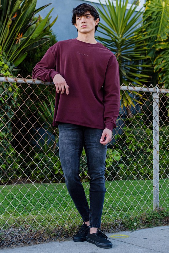 Youngla 450 Cloud Foam Long Sleeves Uomo Camicie Bordeaux | CM8791063