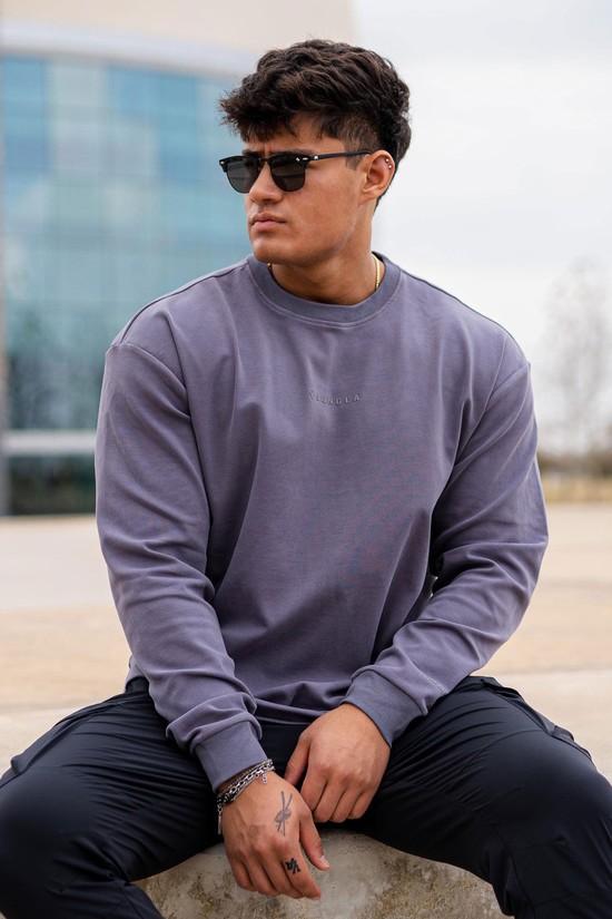 Youngla 450 Cloud Foam Long Sleeves Uomo Camicie Grigie | XH6530481