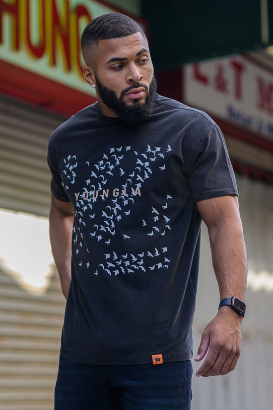 Youngla 452 The Flock Uomo Camicie Nere | SB2908651
