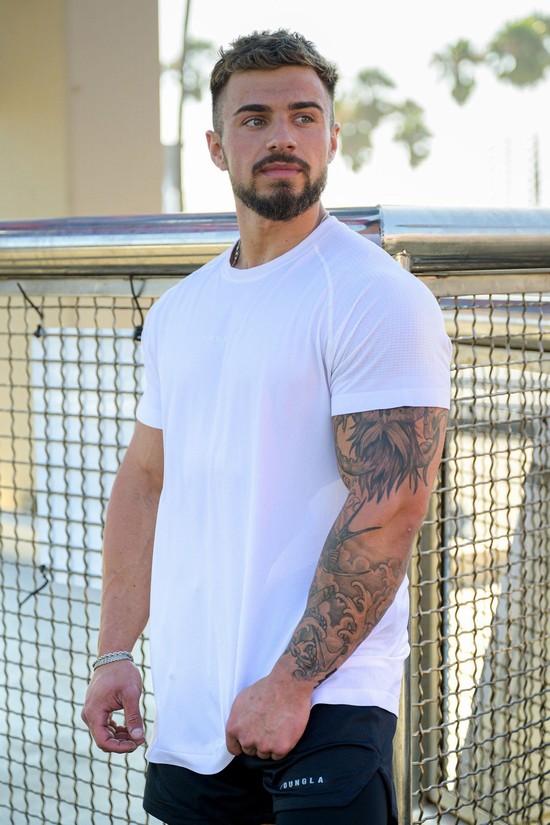 Youngla 454 New Gen Compression Uomo Camicie Bianche | LM4603178