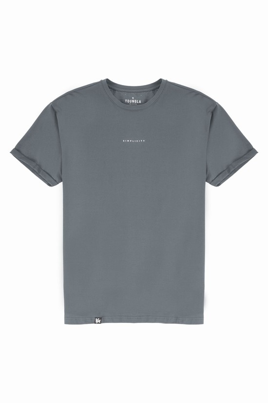 Youngla 456 Simplicity Uomo Camicie Grigie | NA5603748