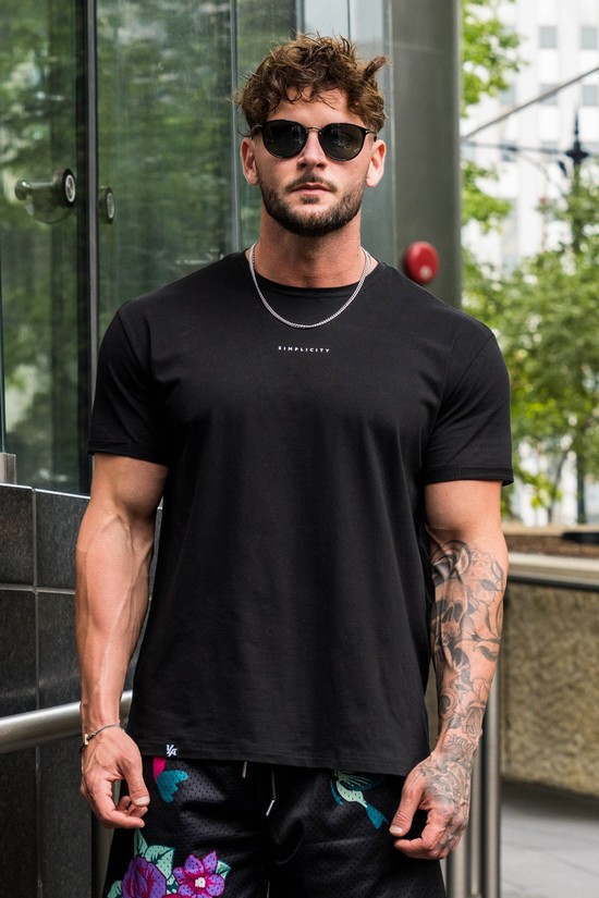 Youngla 456 Simplicity Uomo Camicie Nere | MI6024798