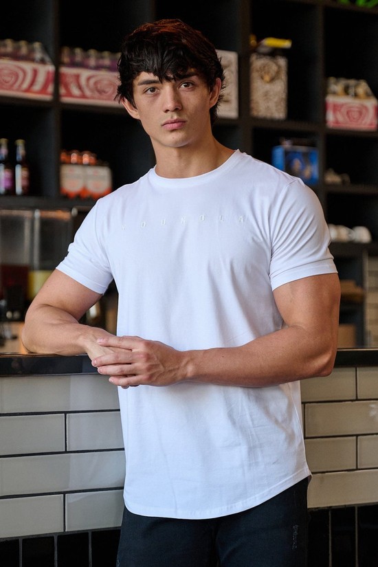 Youngla 459 Monochrome Fitted Uomo Camicie Bianche | EY1372960