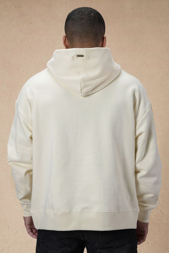 Youngla 509 Rivet Quarter Zip Uomo Felpa Con Cappuccio Bianche | ZL5408123