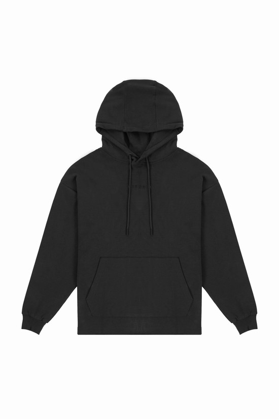 Youngla 544 Cloud Uomo Felpa Con Cappuccio Nere | CY5284716