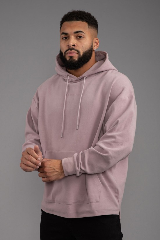 Youngla 544 Cloud Uomo Felpa Con Cappuccio Rosa | DX8914706