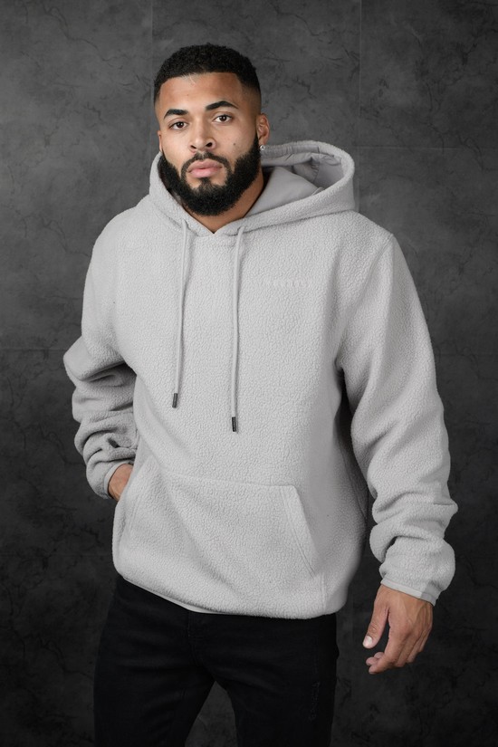 Youngla 552 The Plushs Uomo Felpa Con Cappuccio Grigie | KT3702569