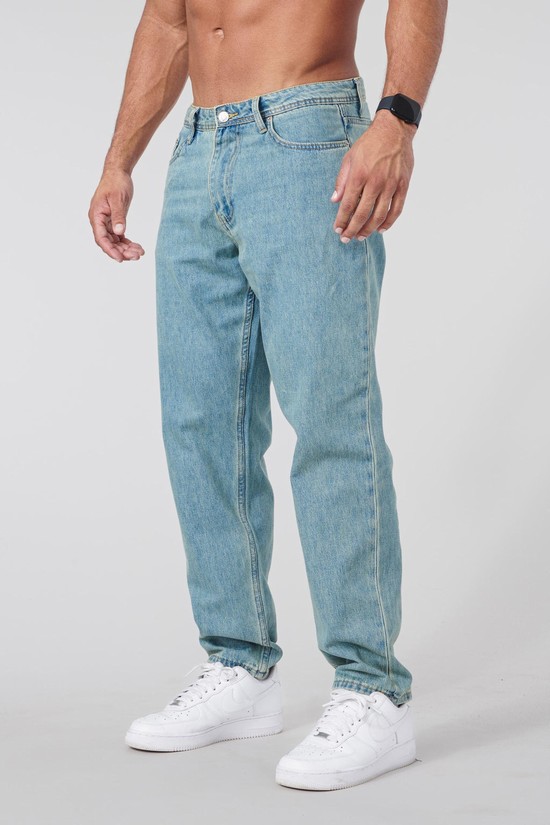 Youngla 609gy Uomo Jeans Blu | RU7439208