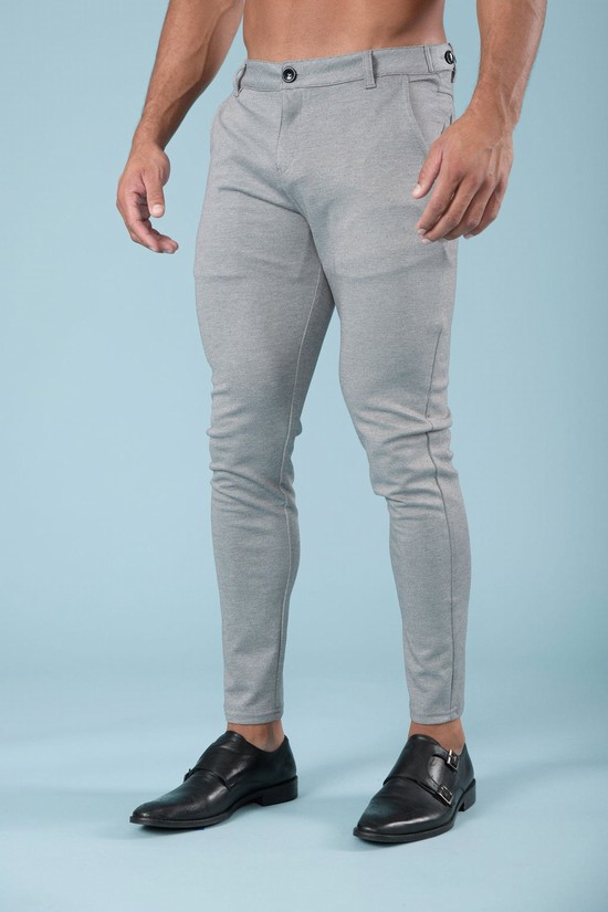 Youngla 614 Dapper Vestito Uomo Pantaloni Grigie | CT1437906