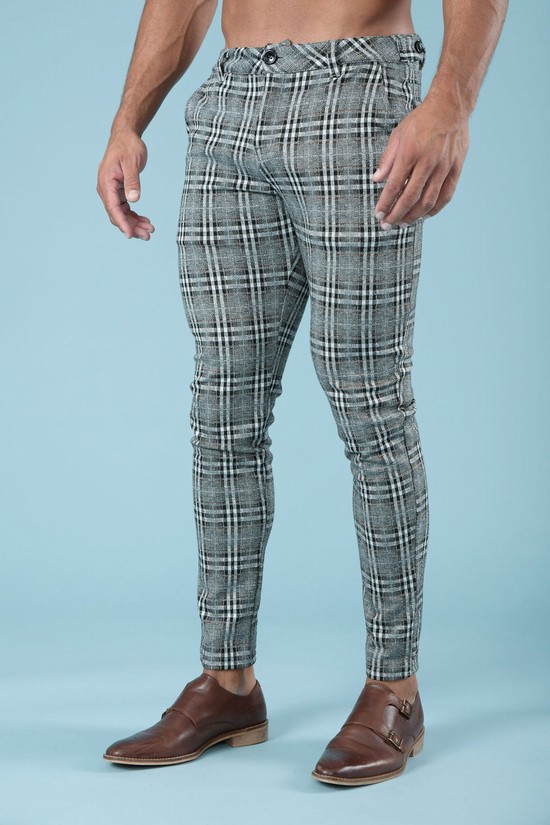 Youngla 614 Dapper Vestito Uomo Pantaloni Verde Acqua | JC0173594