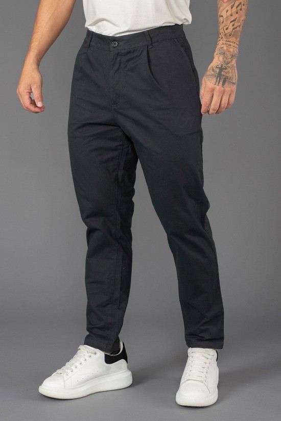 Youngla 625 Slim Fit Chino Uomo Pantaloni Grigie | NE5967184