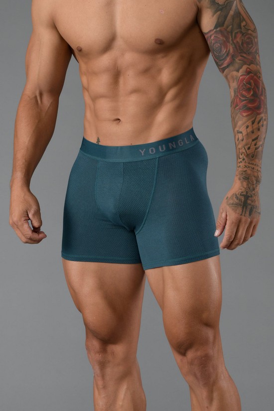 Youngla 703 Goat Briefs 3 Pack Uomo Slip Blu Marino Grigie Nere | DM1430872