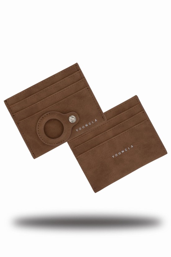 Youngla 725 Executive Uomo Custodia Per Carte Marroni | BI0916523