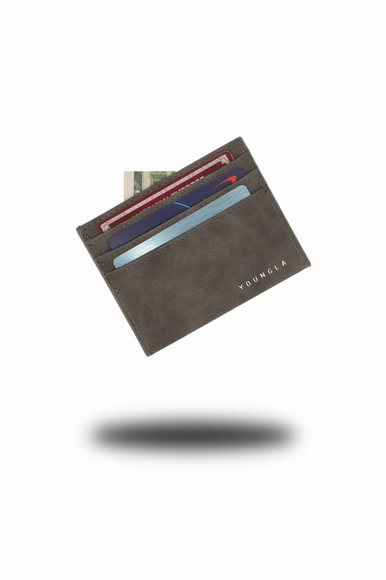 Youngla 725 Executive Uomo Custodia Per Carte Grigie | GX3058769