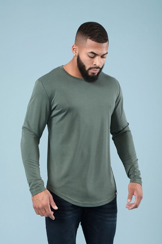 Youngla 807 Ultraflex Longsleeves Uomo Camicie Grigie | RD1784023
