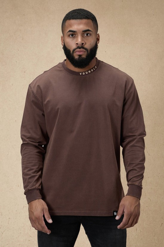 Youngla 810 Trademark Longsleeves Uomo Camicie Grigie Scuro | JH5261380