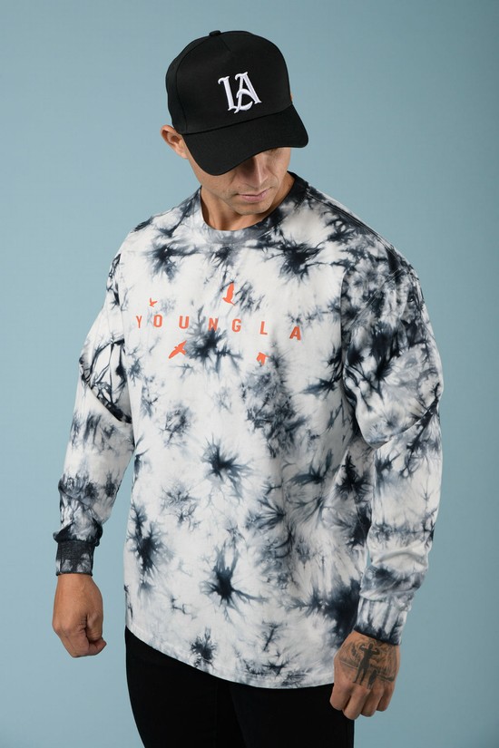 Youngla 811 Liberty Long Sleeves Uomo Camicie Nere Bianche | LQ2758930