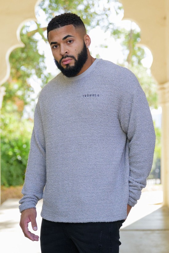Youngla 817 Cozy Longsleeves Uomo Camicie Grigie | IA2580364