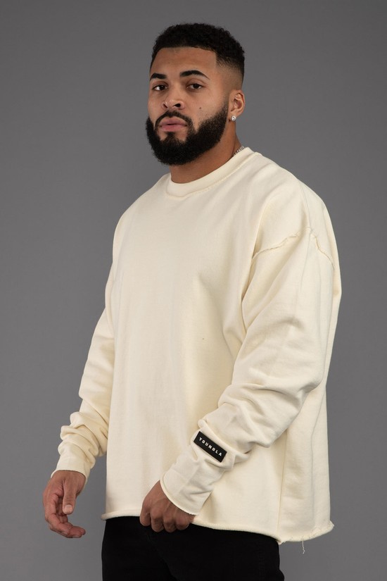 Youngla 821 Anarchy Crewnecks Uomo Felpe Beige | DW1029635