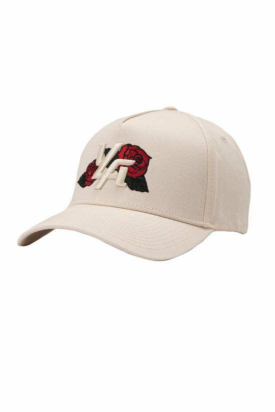 Youngla 916 Yla Flower Uomo Cappelli Beige | CV2645079