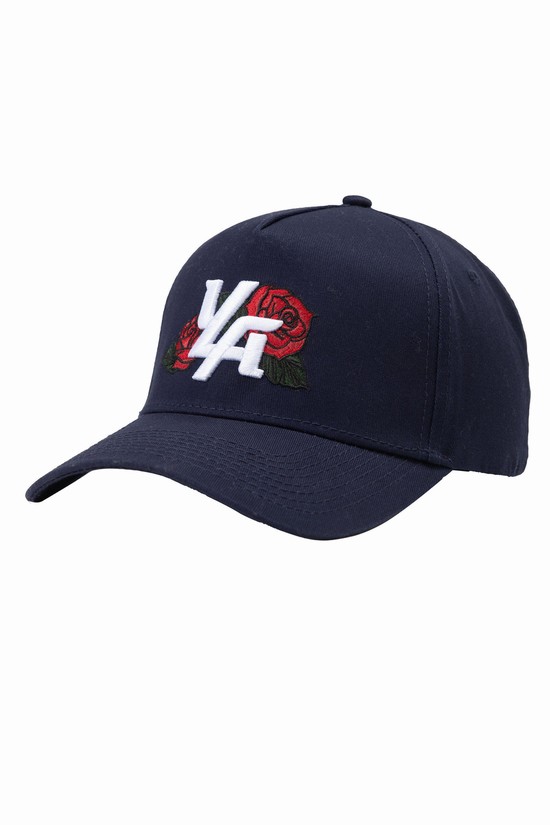 Youngla 916 Yla Flower Uomo Cappelli Blu Marino | OU7631254