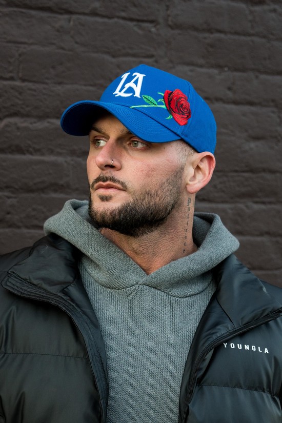 Youngla 927 Rose Uomo Cappelli Blu | WL0725691
