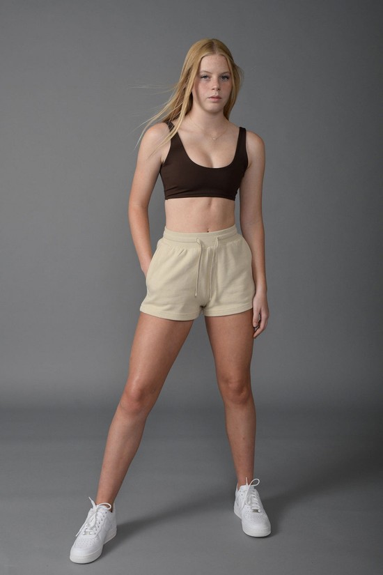 Youngla W101 Everyday Donna Pantaloncini Beige | YK7091624