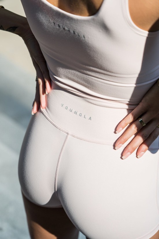Youngla W110 Level Up Bici 3" Donna Pantaloncini Grigie | HA4852976
