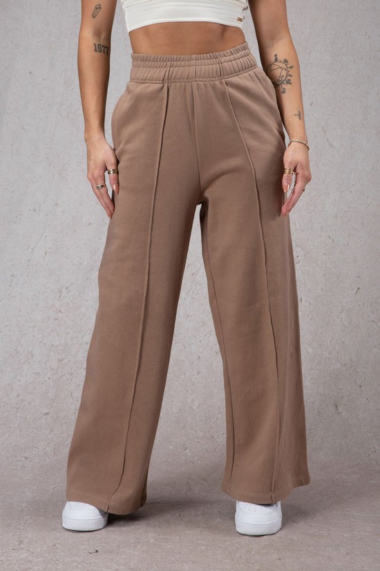 Youngla W201 Larghe Leg Fleece Donna Pantaloni Jogger Grigie | AD3071829