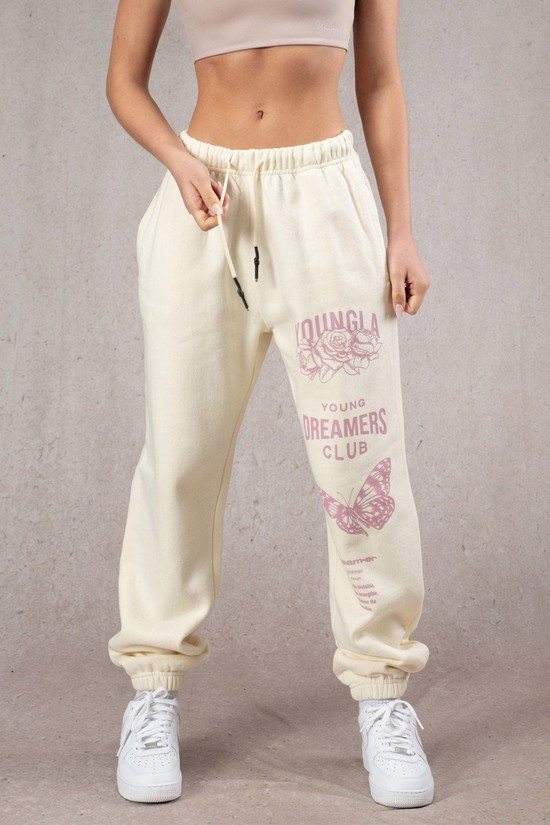 Youngla W211 Dreamers Donna Pantaloni Jogger Bianche | AX6482507