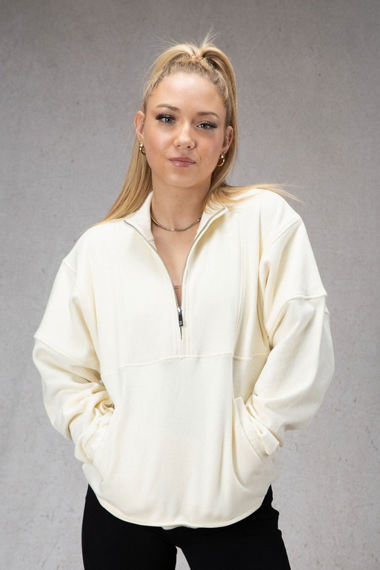Youngla W504 Throwback Donna Pullover Bianche | FG8536294