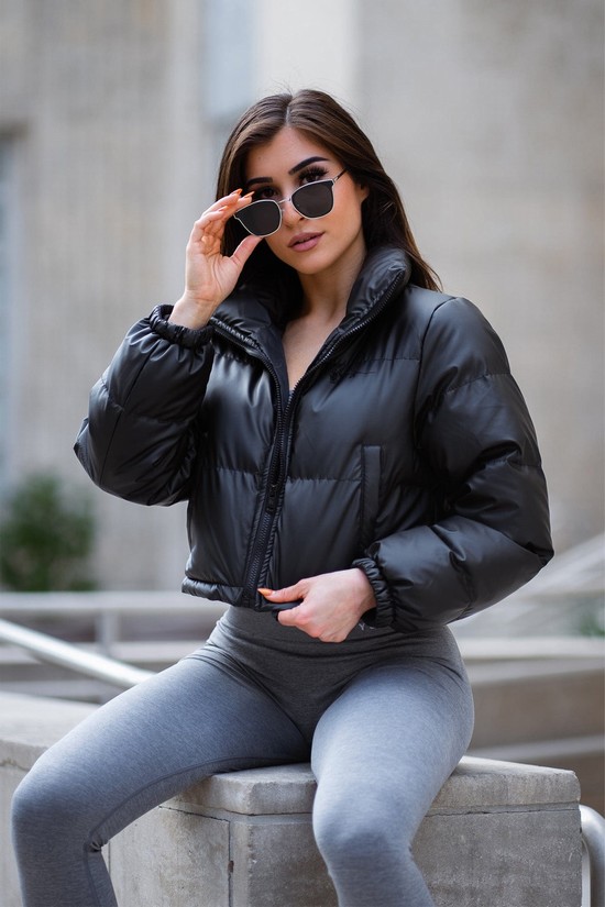 Youngla W511 Rosita Puffer Donna Giacca Nere | LD9873541
